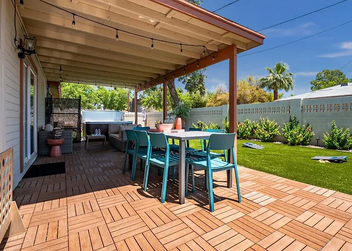 5br Sleeps 10 Hot Tub Fire Pit Games & Walk To Asu Tempe