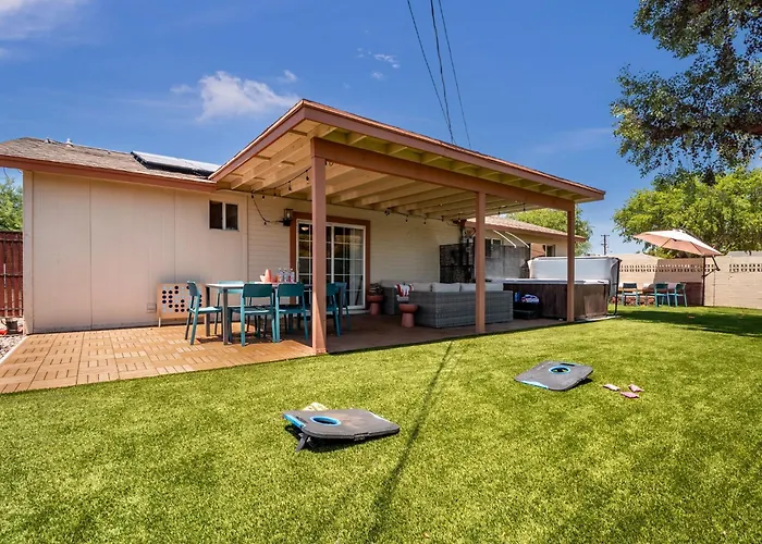 Ferienhaus 5br Sleeps 10 Hot Tub Fire Pit Games & Walk To Asu *